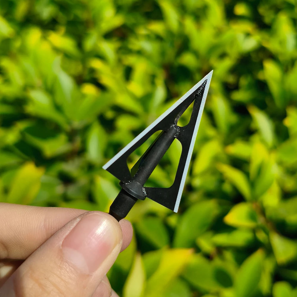 Archery Hunting Arrowhead Shooting Broadheads Screw Points Arrow Tips for Outdoor Compound Recurve Bow Target Practice 12X