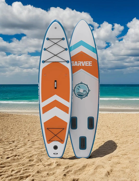 Inflatable Stand Up Paddle Board, 10.6Ft 11Ft Paddle Boards with Premium Accessories, Non-Slip EVA Deck, Ultra-Light Carry Bag