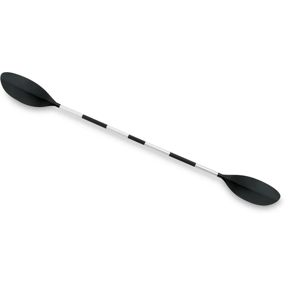 Kayak Paddle: Ribbed Spoon Shaped Blades – Durable Lightweight Shaft – Comfortable Grips – 3-Position Feather Adjustability – T
