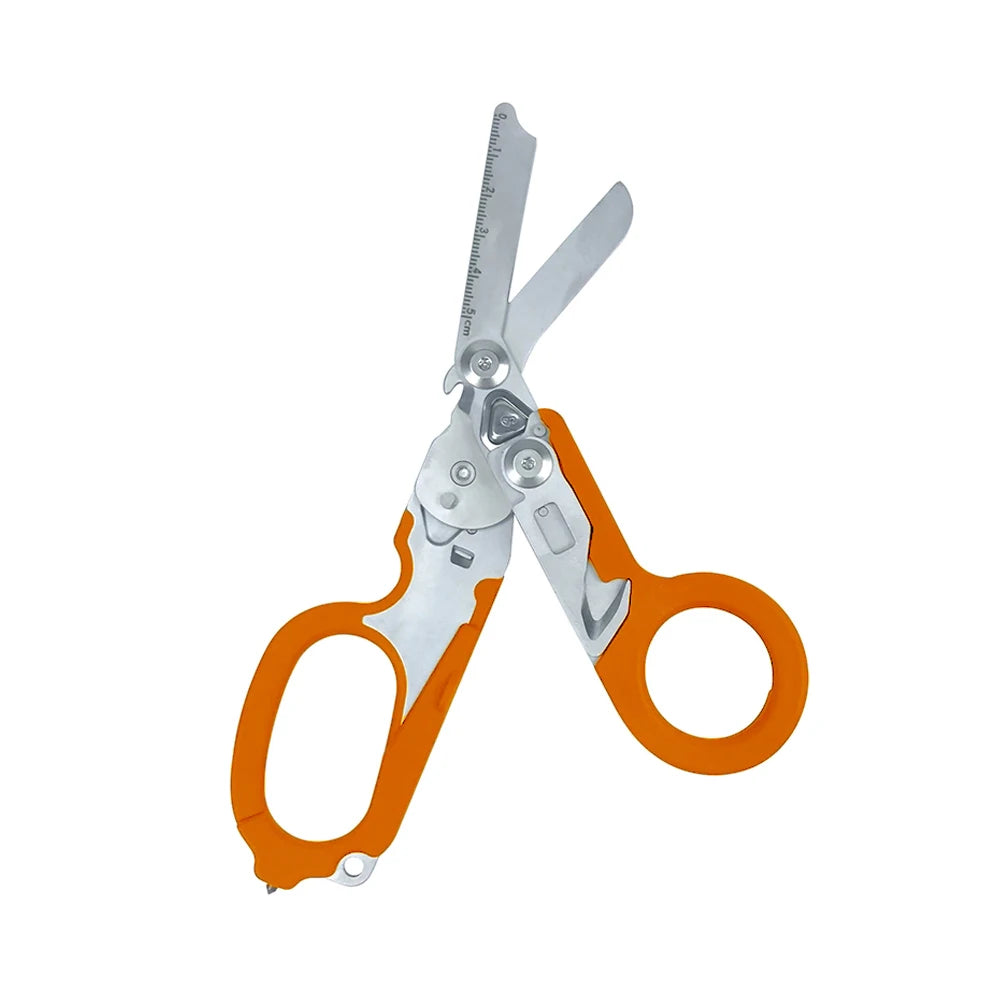 Raptor Emergency Response Shears Multifunctional Scissors with Strap Cutter and Glass Breaker with Compatible Holster