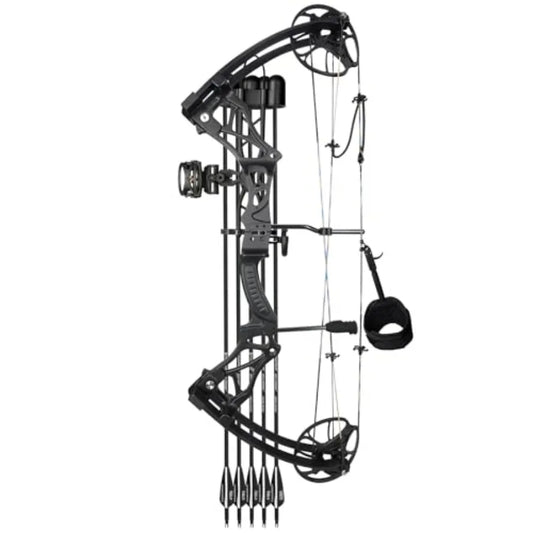 Lightweight Compound Bow Package Fully Adjustable for Adults and Teens23.531 Draw Length 070LBS Draw Weight Up to 320 FPS Limbs