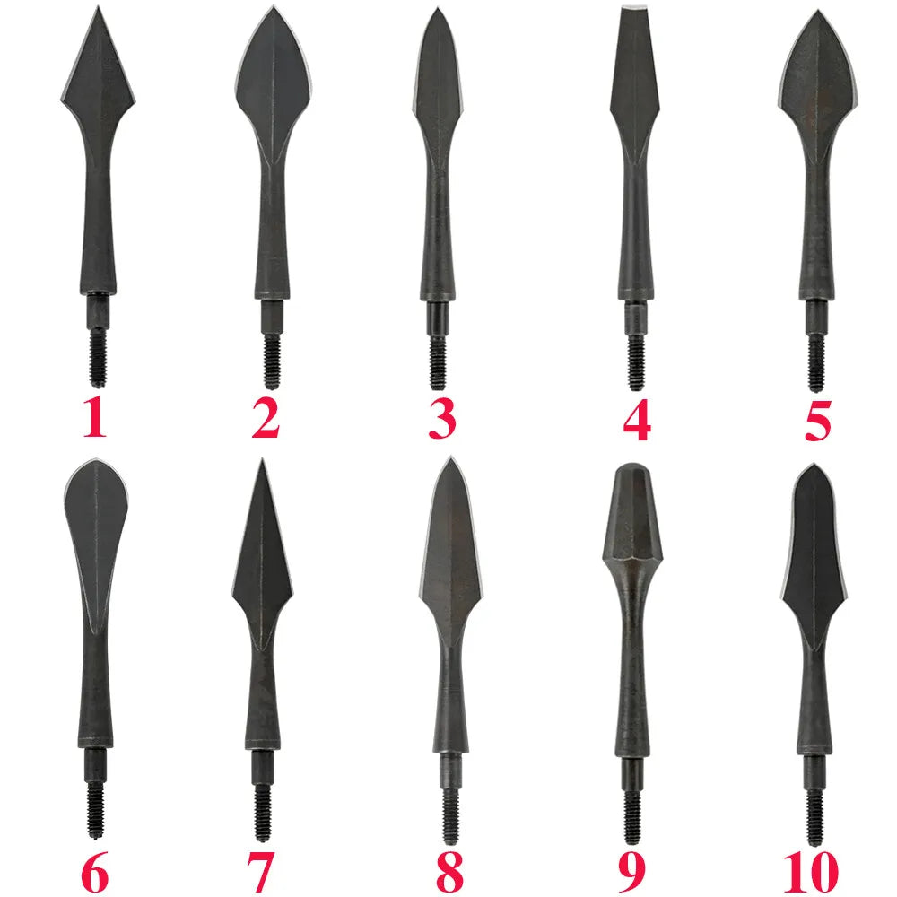 6pcs Archery Arrowsheads Traditional Broadhead Hight Carbon Steel Arrow Tips Recurve Compound Bow Shooting Hunting Accessories