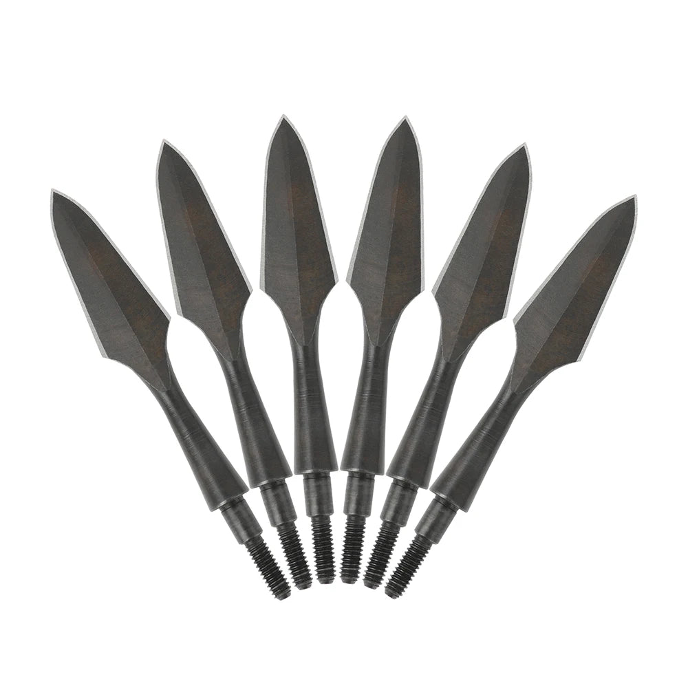 6pcs Archery Arrowsheads Traditional Broadhead Hight Carbon Steel Arrow Tips Recurve Compound Bow Shooting Hunting Accessories