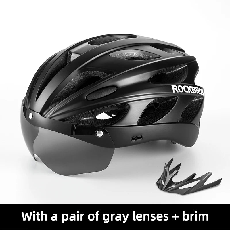 ROCKBROS Bike Helmet EPS Integrally-molded Breathable Lightweight Cycling Safety Helmet Men Women MTB Road Bicycle Helmet