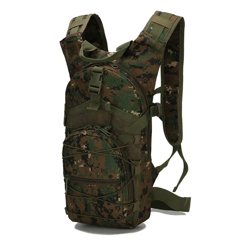 15L Molle Tactical Backpack Bicycle Backpacks Outdoor Sports Cycling Hydration Climbing Hiking Camping Hiking Fishing Bike Bag