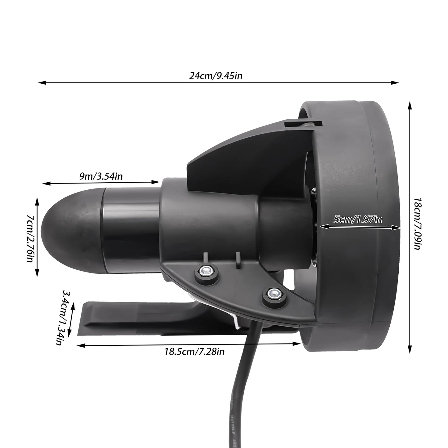 288W 12V Electric Paddle Board Thruster| Underwater Surfboard  Propeller Propulsion