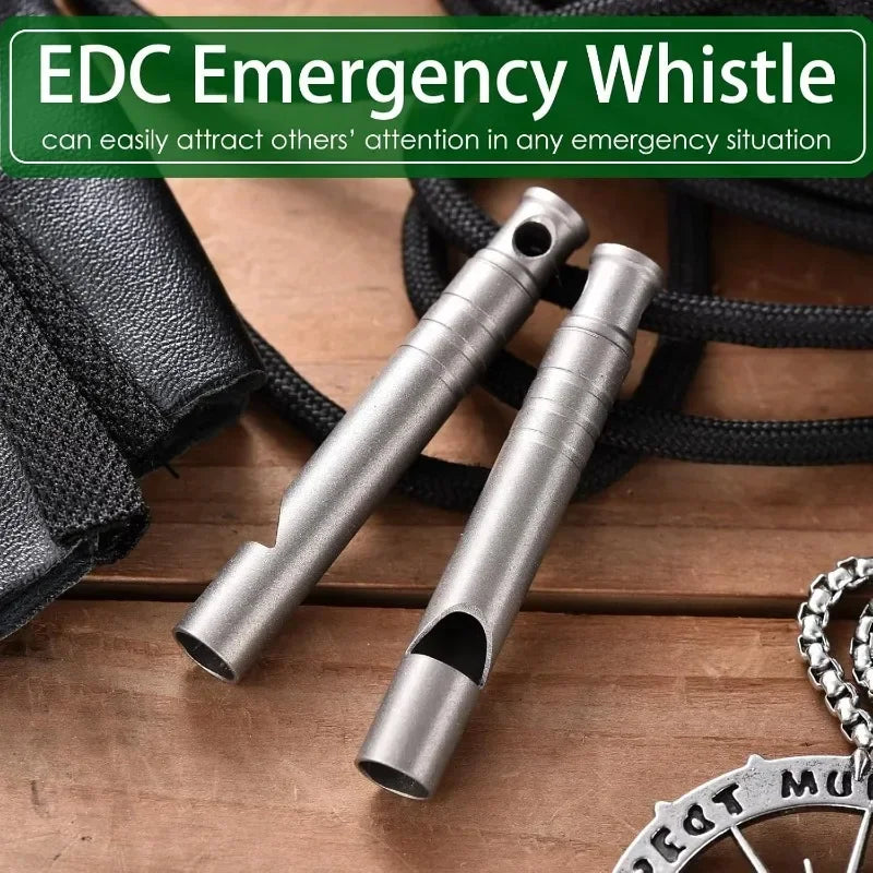 Outdoor Emergency Whistle Survival Safety MINI Whistle  Whistle Necklace Hiking Camping Trip Explore Survival