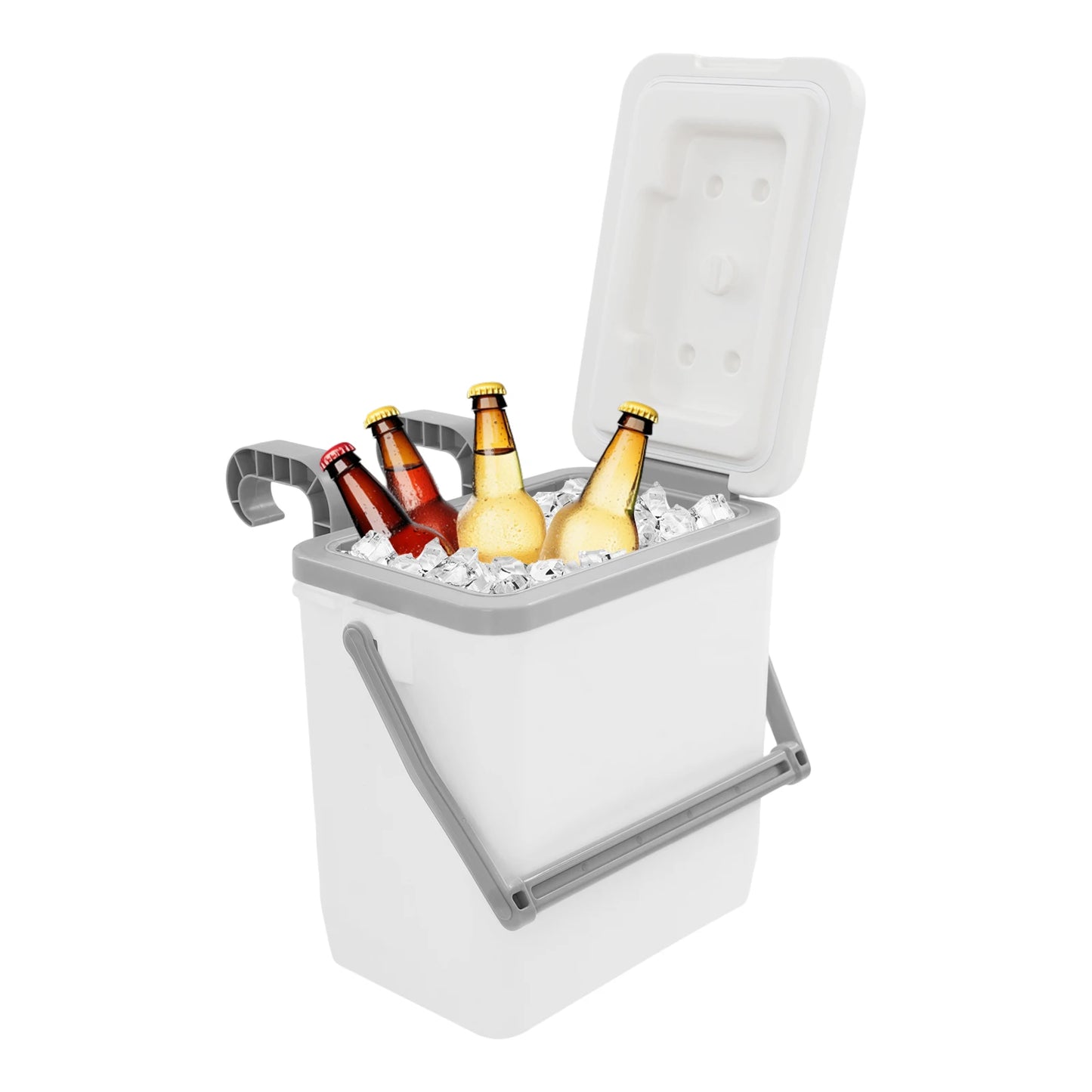 10L Cooler Camping Car Refrigerator Food Storage Camping Ice Box Portable Warm Box with Carry Handle Insulated Outdoor Cooler