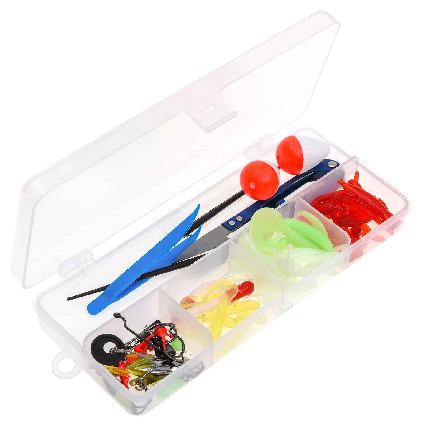 NEW Lixada Ice Fishing Rod Reel Combo Complete Kit with Ice Skimmer Scoop and Carry Bag Lures Hooks Swivels Accessories