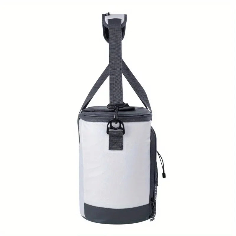 28 Can Capacity Cooler Marine Soft-Sided Tote, White and Gray