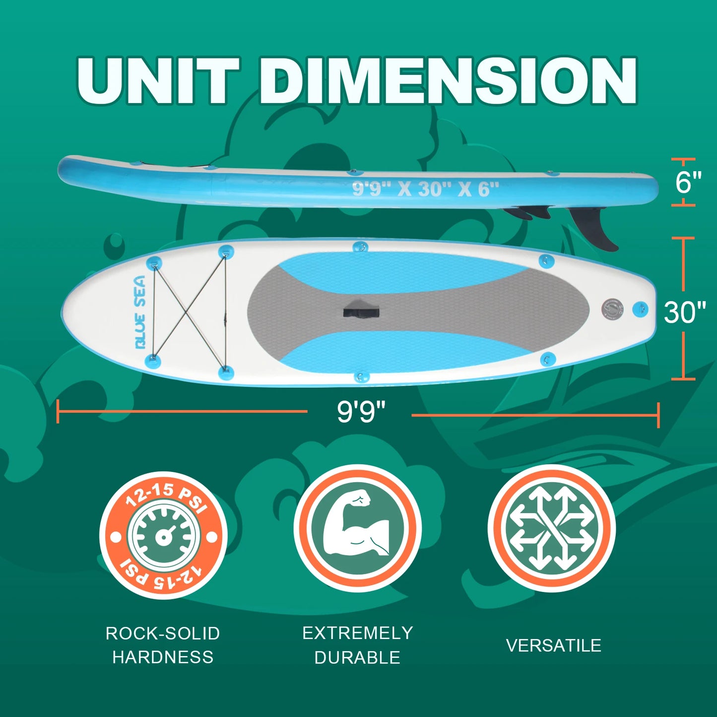 CADALENE Inflatable Stand Up Paddle Board,Versatile Yoga Paddle Board,  with Premium Accessories, for Adults of All Skill Levels