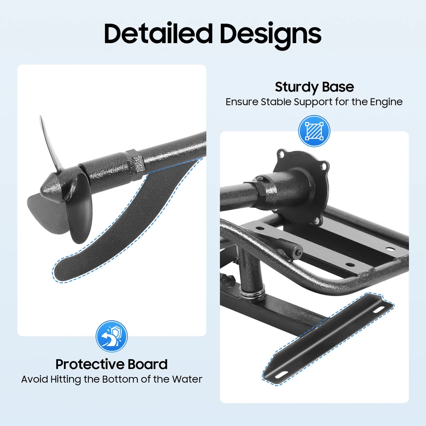 420cc Outboard Motor Fishing Boat Engine 9.0kW 3600rpm Four-stroke Outboard Engine for Small Boats of 9.84-19.69ft