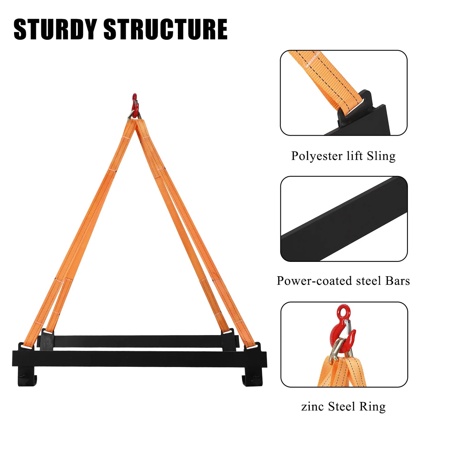 Watercraft Lift Sling,1500lb Polyester Lifting Straps Watercraft Capacity Jet Ski Lift Sling for Personal Watercraft