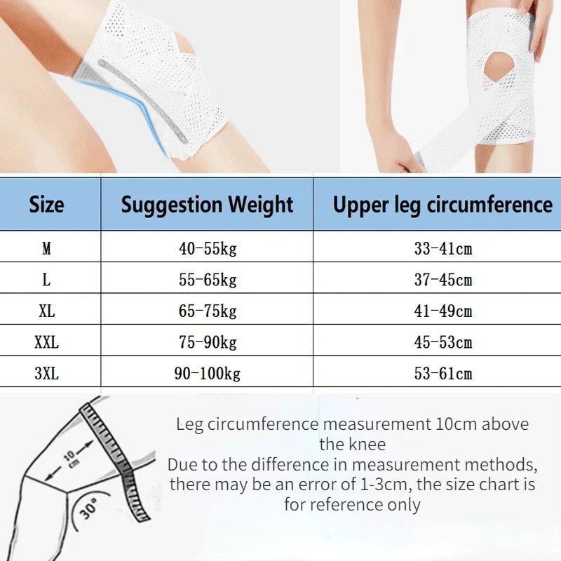 1PC Sports Knee pads Pressurized Elastic 3 Layer Silicone Pads Arthritis Joints Protector Fitness Gear Volleyball run knee Brace